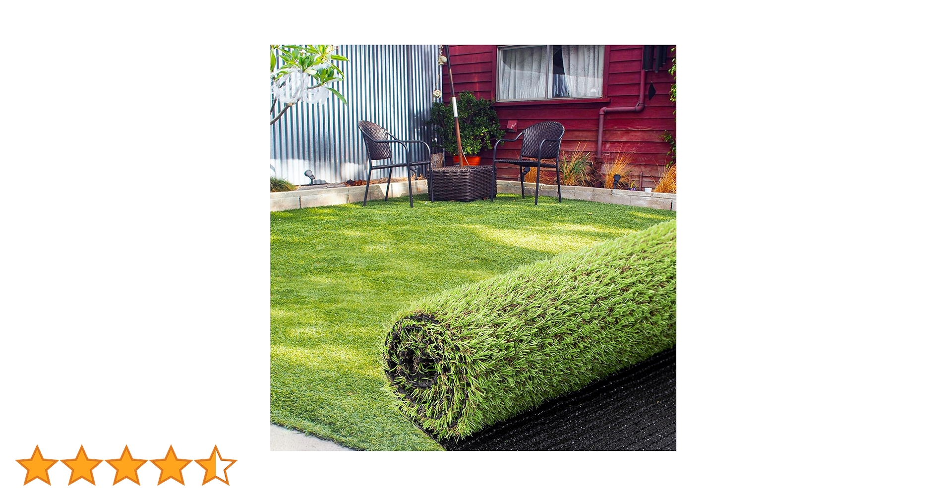 Amazon | 人工芝 ロール 芝丈20mm 1mx5m 透水タイプ 防草シート